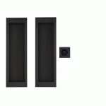 POIGNÉES CUVETTES PORTE À GALANDAGE - RECTANGULAIRES - SÉRIE EPDQ2 0S - NOIR KARCHER DESIGN