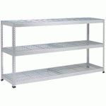 RAYONNAGE RAPID 1 1980X1525X915 3 TAB GRILLAGÉE ZINGUÉ