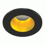 SPOT LED ENCASTRÉ FIXE EF8 - 7W - 3000K-4000K - NOIR/DORÉ ARIC
