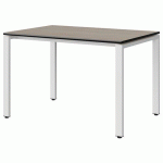 TABLE MALIBU 120X80 T6 SOUDÉ STR CHÊNE 1146/NOIR BLC 9016 - MANUTAN EXPERT