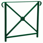 BARRIÈRE HÉRITAGE ROSACE 80 CM DOUBLE CROSSE - VERT 6005 - PROCITY