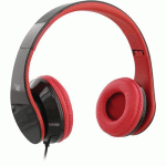 CASQUE FILAIRE PLIABLE JACK 3.5 MM STREAM - ROUGE - TNB