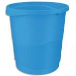 ESSELTE CORBEILLE À PAPIER VIVIDA EN POLYSTYRÈNE CONTENANCE 14 LITRES DIM. L28,5 X H30,5 X P32,5 CM BLEU