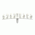 FIX RING PLOMBERIE QUADRUPLE 16-20 MM BLANC PAR 25 ING FIXATIONS