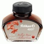 LOT DE 2 - ENCRE 4001 DANS UN FLACON EN VERRE, BRUN