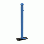 POTELET RABATTABLE SOLIBLOC Ø 76 MM BOULE - BLEU 5010 - PROCITY