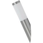 PAROI EXTÉRIEURE DE LA LAMPE TORCHE DE LUMIÈRE COLORÉE EN ACIER INOXYDABLE INOX À PARTIR DE MÉTAL, PLASTIQUE / BLANC Ø7,6CM L: 18CM H: 38CM IP44