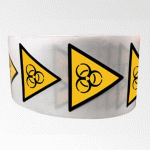 ROULEAU DE PICTOS DE DANGER - RISQUE BIOLOGIQUE - W009 25 MM