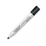 STAEDTLER MARQUEUR EFFAÇABLE À SEC POUR TABLEAU BLANC POINTE BISEAU ENCRE À BASE D'ALCOOL NOIRE 351B