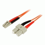 STARTECH.COM CÂBLE PATCH À FIBRE OPTIQUE DUPLEX 50/125 MULTIMODE 2 M LC - SC