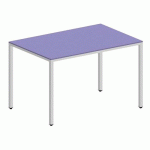 TABLE LOKI 120X80X75 CM MAUVE/BLANC