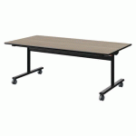 TABLE MALIBU RAB 160X80 T3 DL ST ANTIB CHÊ 1146/NO NOIR 9005