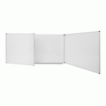 TABLEAU BLANC MAGNÉTIQUE TRIO MAYA BI-OFFICE, SURFACE EN ACIER CÉRAMIQUE, CADRE EN ALUMINIUM, 150 X 100 CM