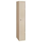 VESTIAIRE DE BUREAU UNIVERSAL CLASSIQUE - MÉTAL - ELÉMENT  DÉPART  - CORPS BEIGE - PORTES BEIGE