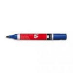 5 ETOILES MARQUEUR PERMANENT POINTE OGIVE CORPS PLASTIQUE ENCRE BLEUE À BASE D'ALCOOL