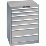 ARMOIRE GRIS PIGEON 717X725X850 AVEC 7 TIR. 75KG - LISTA