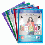 LOT DE 10 - PROTÈGE-DOCUMENTS POLYVISION OXFORD 60 POCHETTES - 120 VUES
