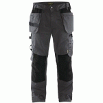 PANTALON DE TRAVAIL ARTISAN GRIS FONCÉ/NOIR TAILLE 46C - BLAKLADER