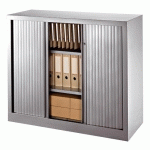 ARMOIRE À RIDEAUX MONOBLOC ECO-CONÇUE DÉCOR H 100 X L 100 CM CORPS ALU/RIDEAUX ALUMUNIUM