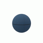BALLON ERGONOMIQUE OFFICE BALLZ GÖTESSONS 55 CM, TISSU MICA - BLEU AVEC ZIP NOIR
