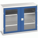 BOTT 1 ARMOIRE VERSO PORTES TRANSPARENTES AVEC 2 TABLETTES 1300X550X1000_BOTT