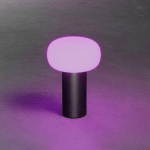 KONSTSMIDE LAMPE TABLE LED ANTIBES IP54 BATTERIE RGBW NOIRE