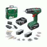 PERCEUSE VISSEUSE EASYDRILL 18V-40 + SYSTEMBOX, 2 BATTERIES 1,5AH + 241 ACCESSOIRES - 06039D8007 BOSCH