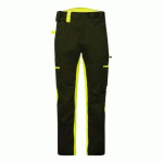 PORTWEST CD881 PANTALON DE TRAVAIL ÉCO-CONÇU WX2 STRETCH NOIR/JAUNE - TAILLE 38 - STANDARD