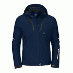 PROJOB 3413 SOFTSHELL PRIO DOUBLEE FEMME A CAPUCHE MARINE - TAILLE XXL