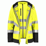 PROJOB 6445 PARKA 3 EN 1 - EN ISO 20471 CLASSE 3/2 - EN 343 3/2 JAUNE/NOIR - TAILLE XXXXL