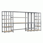 RAYONNAGE MODULO - MODULE 5 ÉTAGÈRES - 21 PLATEAUX