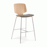 TABOURET CODICI ASSISE TAPISSÉE - GRIS