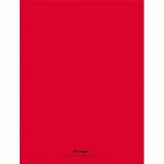 CAHIER ECO - PIQUE - COUVERTURE POLYPRO - 48 PAGES - 24 X 32 CM - 90G - GRANDS CARREAUX - ROUGE