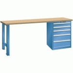 ÉTABLIS BLEU CAP. 2000X700X890 CAP. 800KG ET 5 TIR. 75KG - LISTA