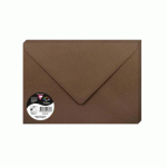 LOT DE 2 - PAQUET DE 20 ENVELOPPES POLLEN 162X229MM 120G/M² - MARRON TAUPÉ