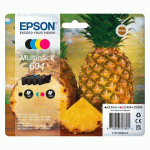 PACK EPSON 604 DE 4 CARTOUCHES 1 NOIR ET 3 COULEURS POUR IMPRIMANTE JET D