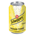 SODA SCHWEPPES INDIAN TONIC, EN CANETTE, LOT DE 24 X 33 CL