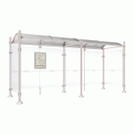 ABRI BUS 5 M PROVINCE 2 BARDAGES LAT. AGORA GRIS 7044 - PROCITY