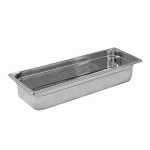 BAC GASTRONORME PERFORÉ INOX - SANS ANSE - GN 2/4 PROFONDEUR 10 CM