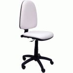 CHAISE AYNA EN SIMILICUIR - ROUE NYLON - BLANC - PIQUERAS Y CRESPO