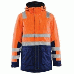 PARKA HAUTE-VISIBILITÉ ORANGE FLUORESCENT/MARINE TAILLE 4XL - BLAKLADER