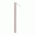POTELET CARREFOUR Ø76 MM CHAINES 1 ANNEAU ZINC GRIS 7044 - PROCITY