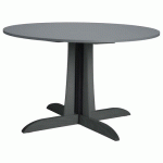 TABLE MIKADO Ø120 CM STRATIFIÉ ABS - GRIS/ANTHRACITE - SUNSET CREATION