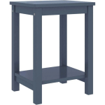 TABLE DE CHEVET GRIS CLAIR 35X30X47 CM BOIS DE PIN MASSIF