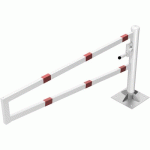 BARRIÈRE-PORTE CHEVILLER BLOCAGE-2000 MM-BLANC/ROUGE - SCHAKE
