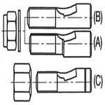 BOULON SECANT 1''3/4 SACHET DE 3 BLISTER DIA.16-17