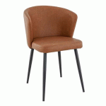 CHAISE INTÉRIEURE MIKKA - ORANGE/MARRON