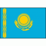 DRAPEAU KAZAKHSTAN : DIMENSIONS - 200 X 300 CM
