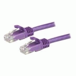 STARTECH.COM 7.5M CAT6 ETHERNET CABLE, 10 GIGABIT SNAGLESS RJ45 650MHZ 100W POE PATCH CORD, CAT 6 10GBE UTP NETWORK CABLE W/STRAIN RELIEF, PURPLE, FLUKE TESTED/WIRING IS UL CERTIFIED/TIA - CATEGORY 6 - 24AWG (N6PATC750CMPL) - CORDON DE RACCORDEMENT - 7.5 
