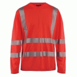 T-SHIRT ANTI-UV HAUTE-VISIBILITÉ ORANGE FLUORESCENT TAILLE L - BLAKLADER